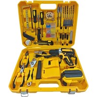 Kits d'outils de perçage électriques multifonctionnels 21V, perceuses sans fil portables, tournevis, perceuses électriques manuelles, Furadeira
