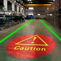 Projecteur Gobo LED personnalisé pour signalisation de sécurité au sol, pour zones restreintes de levage par pont roulant et zones à accès restreint pour le personnel