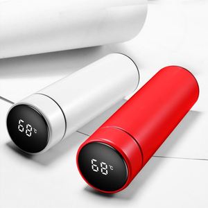 Stainless Steel Smart LED Water Bottles with Digital Temperature Display Coffee Tea Vacuum <b>Flask</b> Leak Proof Travel Mug - Product Image 1