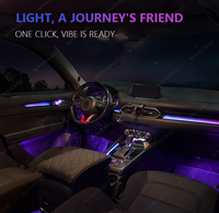 KYNCHO pour Mazda CX5 KF, éclairage ambiant de voiture LED 64 couleurs, symphonie, contrôle par application Bluetooth, éclairage intérieur de voiture 12V, installation invisible