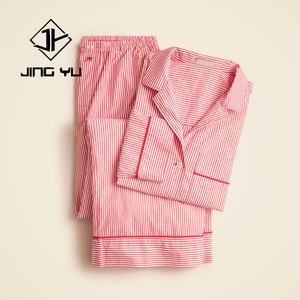Conjunto de Pijama de Fibra de Bambú Ecológica para Mujer, Tejido de Punto Acanalado Suave, Top Largo y Pantalones, Ropa de Dormir de Algodón y Seda Personalizada - Product Image 5