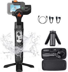 Hohem Pro <span class=keywords><strong>4</strong></span> Gimbal Stabilizer 3600mAh 3-Axis Action Camera Gimbal con estabilizadores de video de batería 14H a prueba de salpicaduras - Product Image 1