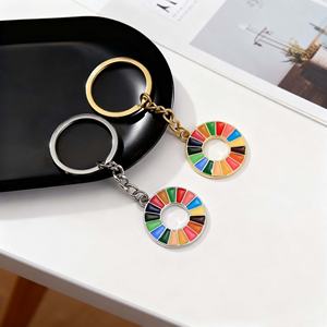 Fabricants de porte-clés en métal personnalisés en gros, porte-clés en métal 3D en forme de hamburger, logo en métal pour cadeaux promotionnels - Product Image 4