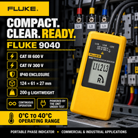   Indicateur de rotation de phase 9040, testeur de séquence triphasée, compteur de phase électrique pour l'installation de moteurs
