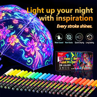 Stylo à tatouage néon UV de haute qualité Guangna qui brille dans le noir pour l'art corporel, stylo pour peinture sur le visage et dessin