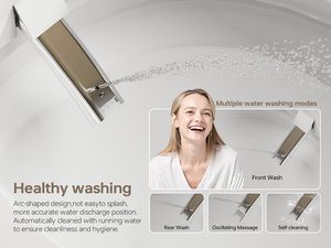 <span class=keywords><strong>WC</strong></span> intelligent suspendu mural en céramique moderne européen avec réservoir intégré pour salle de bain - Product Image 6
