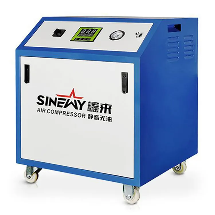 טכנולוגיה חדשנית Sinewy 2.2kw 3hp 220v 380v נייד רפואי מדחסים אוויר ללא טחיסת שיניים