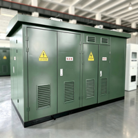 Subestación Compacta en Caja de 500kVA con Certificación CE ZHUOLI para Transmisión de Energía Eléctrica, IP54, Modelo Híbrido Personalizado de Doble Capa con Bloqueo