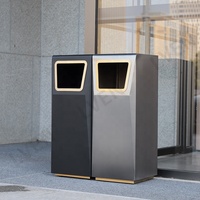 Poubelles commerciales dans le hall Entrée de l'ascenseur Poubelle intérieure Poubelle de recyclage pour bâtiment de bureaux dans le hall de l'hôtel