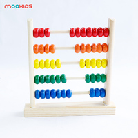 Boulier en bois écologique pour enfants Jouet d'apprentissage précoce des mathématiques Chiffres Comptage Calcul des perles Boulier Jouet en bois pour enfants