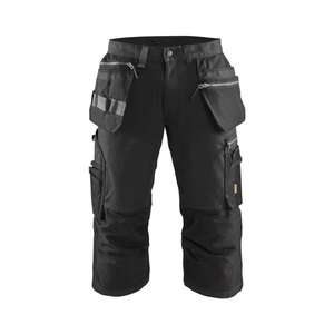 BLAKLADER - 159713439900D112 Pantalones piratas elásticos Black - EAN 7330509921685 PANTALONES DE TRABAJO DE CARGO - Product Image 1