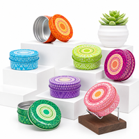 Boîte ronde en aluminium personnalisée pour coussinets d'allaitement 50 ml, imprimée en offset, pour cadeau promotionnel, fournisseur d'emballages métalliques