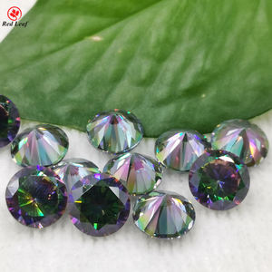 Vendita Calda Sintetico Amethyst Mystic Arcobaleno Topaz Taglio Brillante Rotondo Cubic Zirconia Pietra - Product Image 3