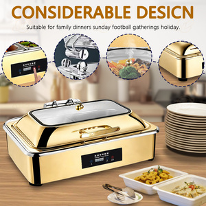 Peralatan Katering YITIAN Hotel Restoran Pengontrol Digital Panci Penghangat Makanan Buffet dari Baja Anti Karat - Product Image 5
