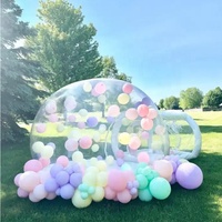 Dôme à bulles gonflable publicitaire pour fêtes d'enfants en extérieur, tente igloo en cristal, impression numérique de qualité commerciale