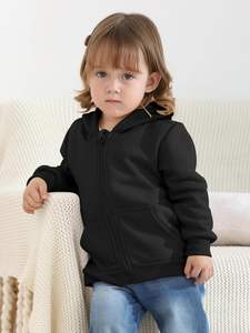 Vestes à capuche en polaire pour bébés et petites filles, légères, avec poches, <span class=keywords><strong>manteau</strong></span> d'<span class=keywords><strong>hiver</strong></span> - Product Image 6