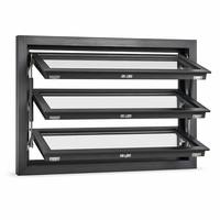 Fenêtre pliante verticale en aluminium conforme à la norme australienne AS2047, double vitrage, verre à haute efficacité énergétique, balcon, cuisine, villa, certifiée WERS