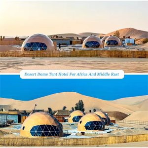 Domo Geodésico de <span class=keywords><strong>PVC</strong></span> Transparente de 8m, Tienda de Campaña de Lujo tipo Iglú para Glamping con Baño para Uso Hotelero - Product Image 3