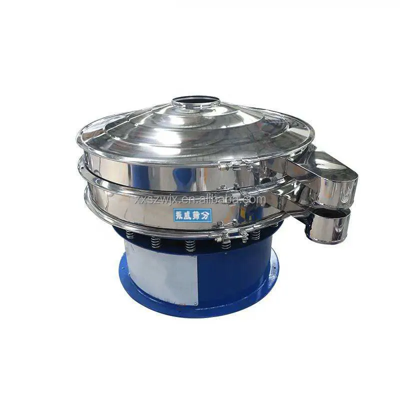 High Efficient Electric Rotary Vibrating Sifter Screener For Coffee one deck rotary vibratory screener sieve