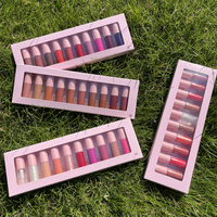 Kit de lèvres 40 couleurs de haute qualité sans logo mini rouge à lèvres mat liquide personnalisé longue durée