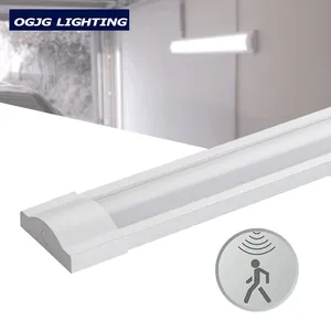 OGJG china supplier commercial wall mount linear lighting fixtures 0.6m 1.2m 1.5m led batten light with motion sensor