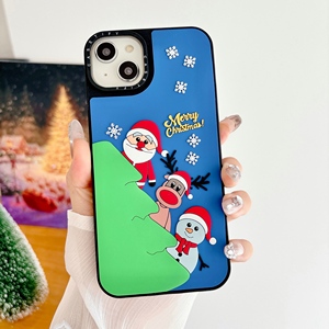 New Phim Hoạt Hình Giáng Sinh Thiết Kế Silicone Trường Hợp Điện Thoại Cho <span class=keywords><strong>Iphone</strong></span> 17 Không Khí 11 12 13 14 15 16 17 Pro Max Sốc Bằng Chứng Bìa <span class=keywords><strong>Shell</strong></span> - Product Image 3