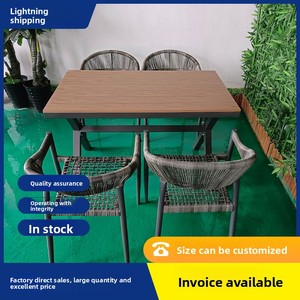 Juegos de Mesas y Sillas Extensibles de Metal para Exteriores, para Patio, Jardín, Balcón, Villa - Mesas de Comedor de Gran Tamaño con Estructura Metálica - Product Image 2