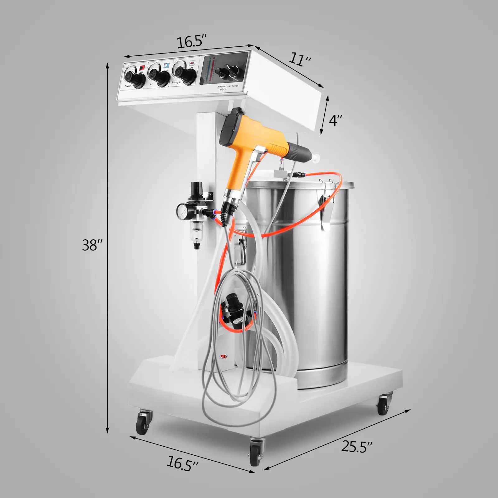 301 958 101 Máquina de recubrimiento en polvo electrostático de polvo de metal/PTFE/epoxi para recubrimiento de alta calidad en superficie de metal