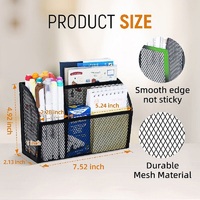 Organisateur de bureau, rangement, accessoires de bureau, support en métal, porte-crayon style maille