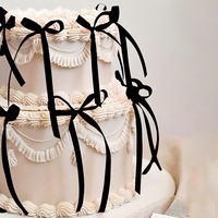 Lot de 10 nœuds en ruban de tissu faits main de 8 cm, style ballet, pour décorations de gâteaux et desserts, thème déesse, Saint-Valentin, anniversaire