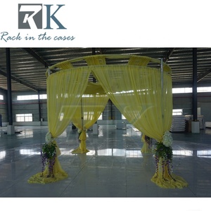 Green Round Drape Aluminum Pipe Drape <b>Backdrop</b> <b>Stand</b> Event Photo Booth Frame - Product Image 3