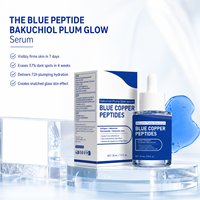 Sérum Visage Liquide Anti-Âge et Raffermissant au Collagène Multi-Peptides, Peptide de Cuivre Bleu GHK-Cu et Bakuchiol pour Réparer les Rides et Hydrater