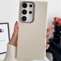 Coque de téléphone antichoc de luxe en cuir artificiel TPU souple pour Samsung Galaxy S25 S24 S23 S22 S21 S20 Ultra Plus