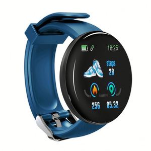 2021 nuevo reloj inteligente D18S pantalla táctil colorida pulsera deportiva podómetro Fitness Monitor de ritmo cardíaco reloj inteligente - Product Image 1