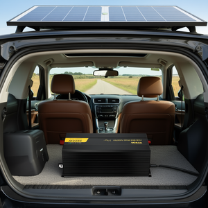 Inversor de Corriente de Onda Sinusoidal Pura Vevor de 5000 Vatios, 12V DC a 120V AC, Convertidor para Sistema Solar de Automóvil, Monofásico, 60 Hz - Product Image 2