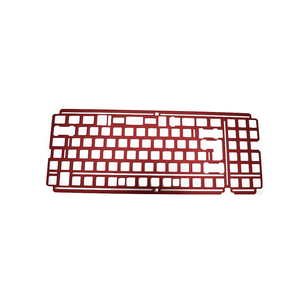 Keyboard mekanis serat karbon paduan Aluminium kuningan teknologi mesin CNC layanan OEM ODM desain kustom