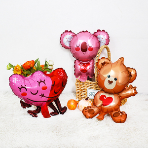 Mini Día <span class=keywords><strong>de</strong></span> San Valentín Globo <span class=keywords><strong>de</strong></span> papel <span class=keywords><strong>de</strong></span> aluminio Mini oso Koala Globos <span class=keywords><strong>de</strong></span> dibujos animados <span class=keywords><strong>Boda</strong></span> Lindo Mini globo <span class=keywords><strong>de</strong></span> juguete - Product Image 1