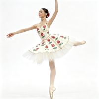 Robe de tutu de ballet classique bleue à épaules dénudées pour filles, avec garniture décorative, en tulle superposé, costume de scène professionnel pour enfants