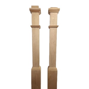 Barandilla de escalera de madera natural, <span class=keywords><strong>pilar</strong></span> de pasamanos, <span class=keywords><strong>pilar</strong></span> de madera tallada, piezas de escalera, barandilla, escalera, pilares de madera - Product Image 3