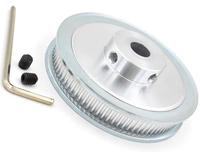 Poulie de distribution en alliage CNC 120 dents GT2 20 mm de largeur, disponible en OEM, en aluminium