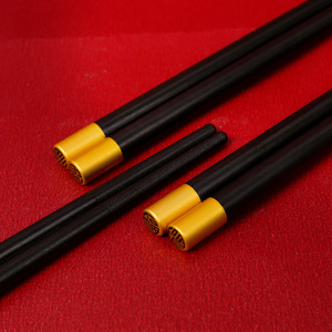 Baguettes chinoises tendance en alliage, antidérapantes, idéales pour la maison, la restauration, de grande valeur, populaires dans les restaurants et les hôtels - Product Image 2