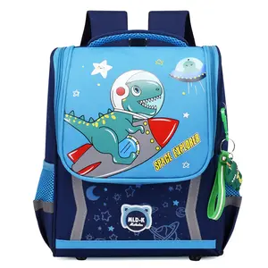 Tas punggung sekolah dasar anak-anak dinosaurus lucu tas sekolah gambar kartun anak laki-laki 1 Grade Sac A Dos untuk anak-anak Mochila Hombre