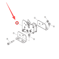 Pièces de rechange d'origine pour chargeuse Liugong 862H 870H et niveleuse 4180D : Verrouillage hydraulique 12C7258 pour capot moteur