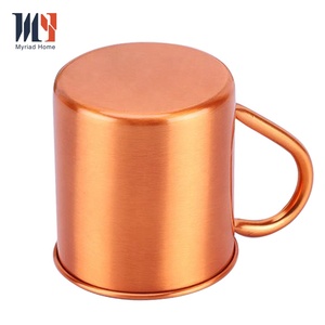 Consegna rapida in fabbrica 450ml di mulo di mosca tazza di rame 100% rame puro e spesso con forte manico rivettato da muli di rame - Product Image 3