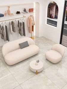 Petit canapé double moderne à trois faces pour le salon pour le magasin <span class=keywords><strong>de</strong></span> vêtements Réception Loisirs Petit appartement <span class=keywords><strong>Location</strong></span> - Product Image 6