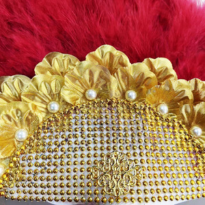 All'ingrosso colorato africano tradizionale di nozze grandi ventagli di <span class=keywords><strong>piume</strong></span> della <span class=keywords><strong>sposa</strong></span> decorazioni da <span class=keywords><strong>sposa</strong></span> ventaglio piuma - Product Image 2