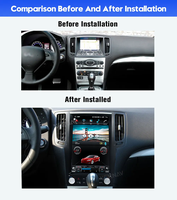 Autoradio Android pour Infiniti G25 G37 2004-2015 CarPlay sans fil Écran tactile 12,3 pouces Navigation GPS Lecteur multimédia
