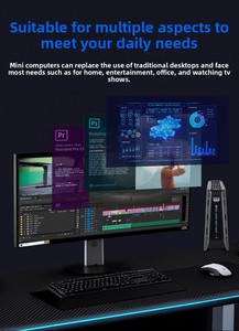 14th Gen <span class=keywords><strong>Intel</strong></span> Core Ultra 7 165H 155H Nuevo Mini PC Gaming Micro Computadora Tres pantallas Thunderbolt DDR5 SSD Compatible Múltiples - Product Image 6