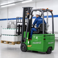 Chariot élévateur électrique à 3 roues de 1,5 tonne, prix d'usine, certifié CE, pour le chargement et le déchargement dans les petits espaces