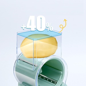 Wholesale <b>Multifunctional</b> Manual <b>Vegetable</b> <b>Cutter</b> Household Potato Grater Slicer with Hand Roller Wiper for <b>Vegetables</b> - Product Image 4